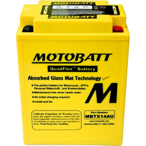 BATTERIA MOTOBATT AGM MBTX14AU 12V 16Ah BQ024 (1/2)