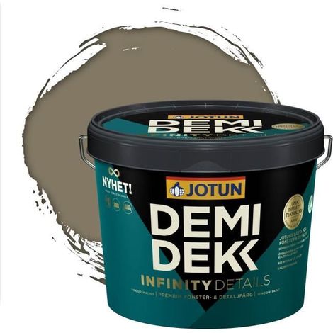 Peinture Bois - JOTUN - Lasure Opaque Satinée - RAL 7002 - Gris Olive - 3L (1/2)