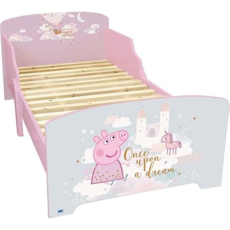 Fun house peppa pig dream lit avec sommier a lattes 140 x 70 cm (1/4)