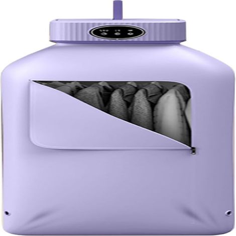Sèche-linge portable, sèche-linge d'appartement, mini sèche-linge avec sac de séchage, séchant jusqu'à 10 vêtements en 20 minutes, sèche-linge compact à 2 vitesses réglables. (1/4)