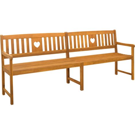 vidaXL  Outdoor Bench  Natural 220 x 55.5 x 90 cm Solid Acacia Wood