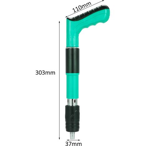 Pistola manuale a 5 velocità regolabile per il fissaggio di chiodi nelle pareti, ideale per lavori di falegnameria domestica. (1/5)