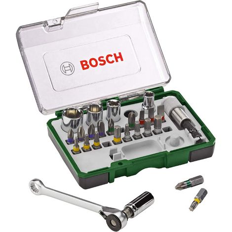 Set da 27 pezzi con assortimento di inserti per avvitare con cricchetto - BOSCH 2607017160