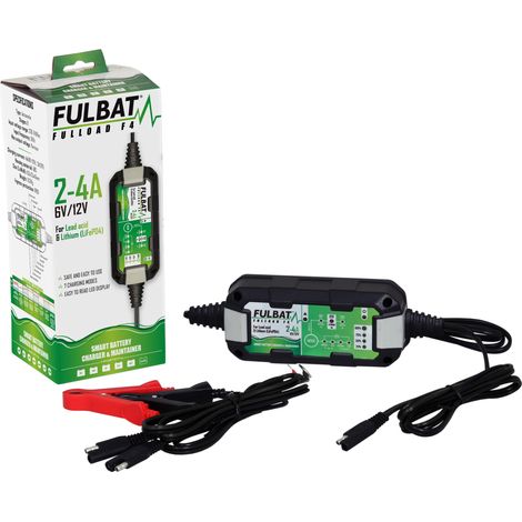 Cargador Fulbat fulload F4 - Cargador de 6V/12V 2-4A (NUEVO) (1/5)