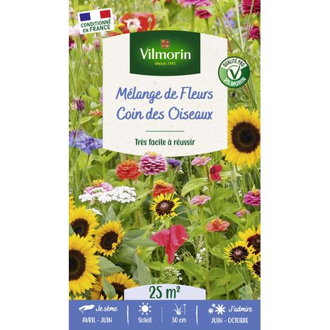 Vilmorin Coin des Oiseaux - 25 M² - Mélange de fleurs (1/2)