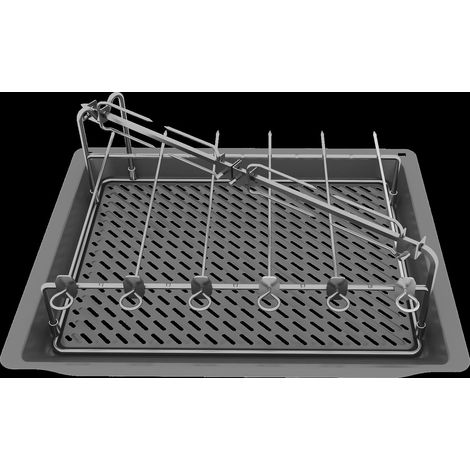 Set griglia Bosch AirFry e grill HEZ635001 antracite smaltato Acciaio inox [HEZ635001] (1/2)