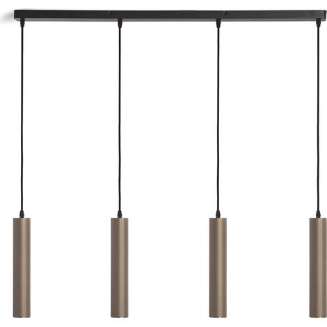 Pendelleuchte Aluminium Aritz 4 Strahler Bronze