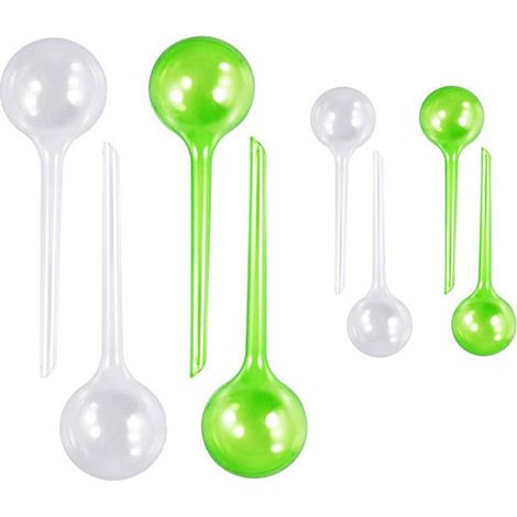 Globos de riego grandes + 4 pequeños para plantas, globos de autorriego, bulbos de riego para plantas de jardín.