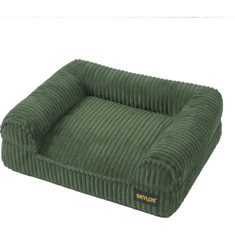 Skylos Orthopedic Small Dog Bed Washable Puppy Sofa Bed Soft Corduroy Pet Bed