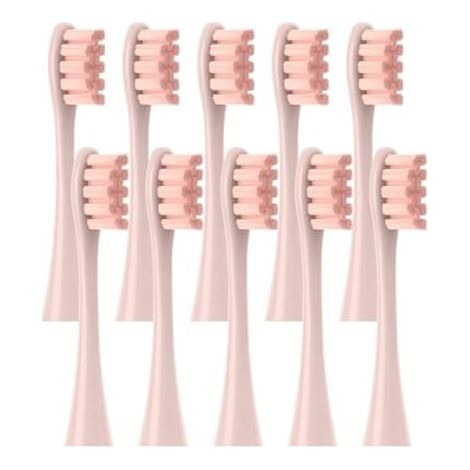 Lot De 10 Têtes De Rechange For Brosses À Dents Oclean Flow/X/X PRO/Z1/F1/One/Air 2/SE, Poils Souples(10pcs Pink) (1/2)