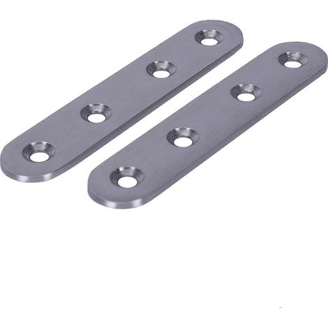 2x Supports de fixation et de réparation en acier inoxydable plat-- (1/5)