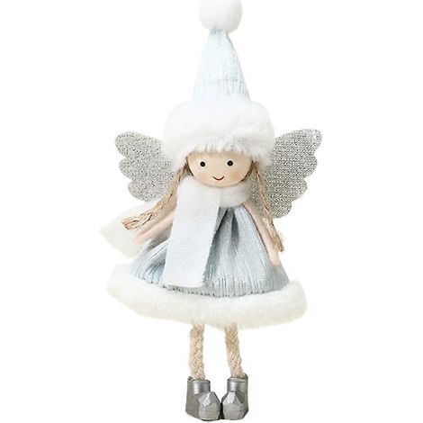 Plush Angel Girl Ornament 18cm Soft Hanging Festival Tree Decoration (1/5)