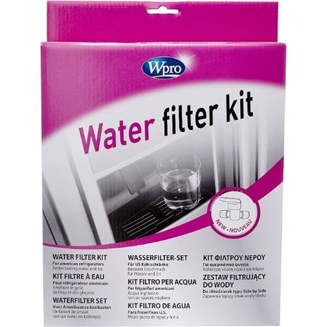 Kit di filtrazione universale WPRO UCK001 per frigorifero americano con rubinetto