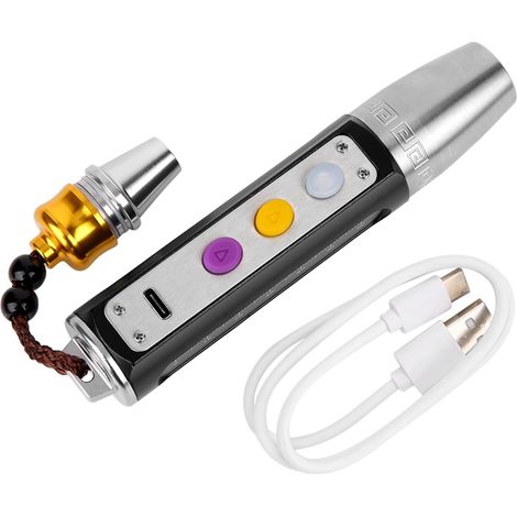 Portable 3 LEDs USB Rechargeable Expert Jade évaluation lampe de Poche, Bijoux D'identification Torche Jade D'évaluation Lumière Bijoux