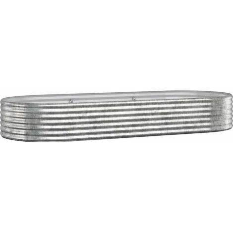 Maison Exclusive - Hochbeet Verzinkter Stahl 249x100x36 cm Silber (1/5)