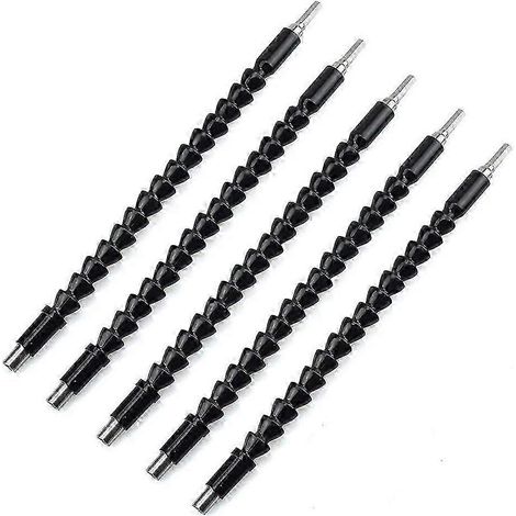 Lot de 5 embouts flexibles 25-26 pour perceuse électrique portative et électrique (30 cm) (1/4)