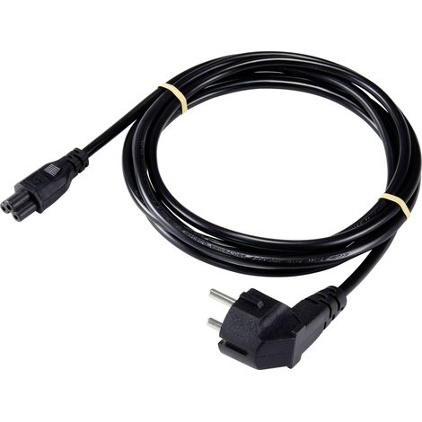 Sygonix SY-5043498 ordinateur portable Cordon électrique noir 3.00 m S594102 (1/2)