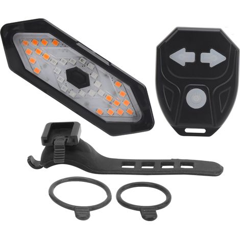 Fahrrad-Rücklicht mit Fernbedienung, USB-aufladbar, Blinker und Lautsprecher (1/5)