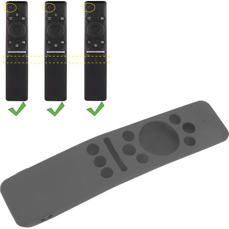 Housse Protecteur Silicone pour Samsung Télécommande TV Smart BN59-01259E/1259B/1312A/1312B Gris (1/5)