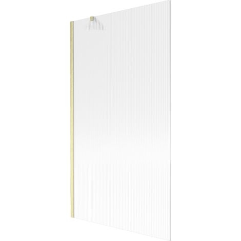 Paroi de baignoire Mexen Next 1-volet 100 x 150 cm, rayé, doré brossé - 895-100-000-00-09-55 (1/5)