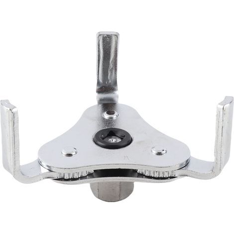Clé à trois griffes pour filtre à huile auto et camion - Clé de filtre à huile réversible et ajustable 1/2" avec mandrin de 50 à 115 mm pour démontage et réparation (1/5)