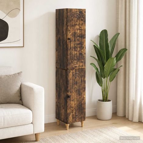 vidaXL Schrankset 2 pcs Geräucherte Eiche Holzwerkstoff (1/5)