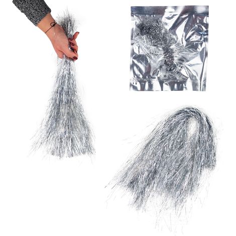TG42366 DECORAZIONE NATALIZIA CON CAPELLI D'ANGELO IN LATTA, PIASTRELLA PER ALBERO DI NATALE, AL POSTO DELLA CINTURA, 40 g