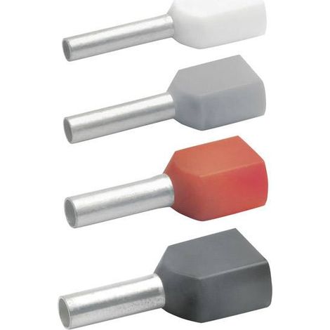 Embout double d'extrémité de câble Klauke 87110 1 mm² x 10 mm rouge 1000 pc(s)