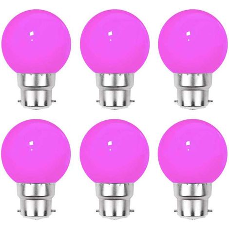 Lot de 6 ampoules LED Roses B22 Incassables - Guirlandes guinguette - Culot baïonnette