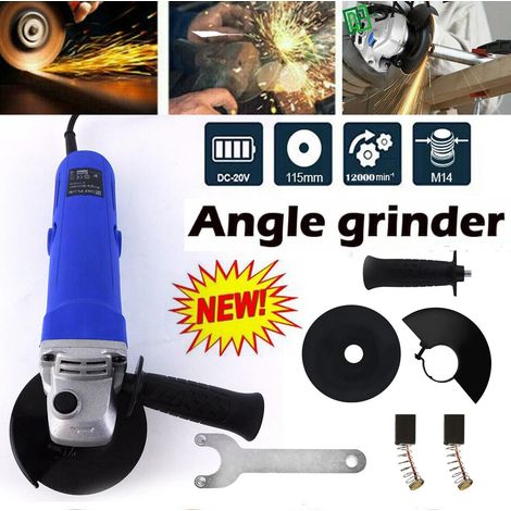 1000W ELECTRIC ANGLE GRINDER CUTTING GRINDING SANDING POWER TOOL 115mm DISC CUT