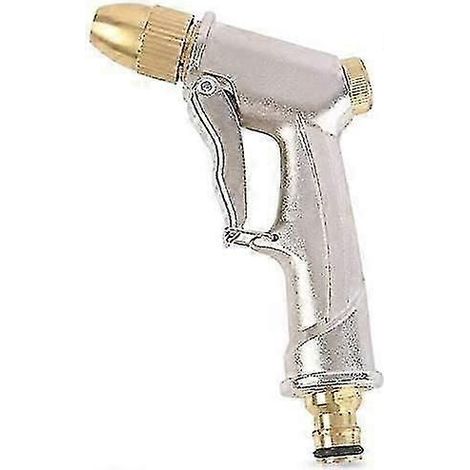 2025 High-Pressure Metal Watering Gun Sprayer - Ergonomic Flow Control Nozzle for Garden Hose & Plant Irrigation (1/5)