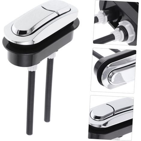 Bouton Poussoir Chasse D'eau 2 pièces double chasse bouton de réservoir de toilette robinet de réservoir de toilette universel Closestool interrupteur presse accessoires de salle de bain Touches (1/5)
