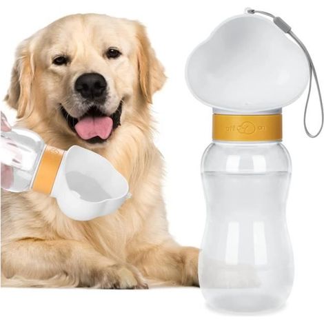 Gourde pour Chien - Non spécifié - 600ml - Plastique - Étanche - Idéale pour Randonnée (1/4)