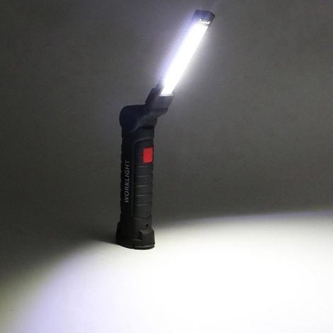 Lampe de travail rechargeable 4 en 1 puissance 3 W pour éclairage portable lors des travaux de bricolage et activités extérieures (1/5)
