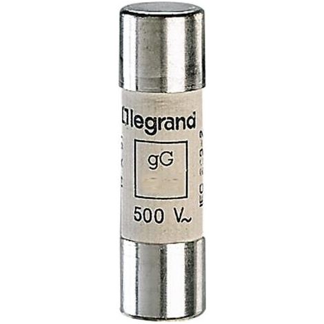Legrand 014325 - Cartouche industrielle cylindrique 25A - gG - 14x51 mm - sans percuteur