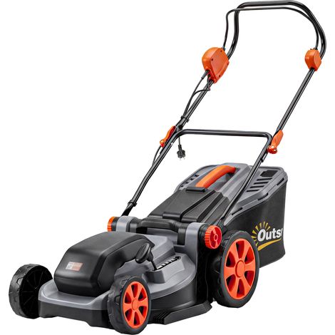 Tondeuse électrique 1800 W avec fonction mulching, largeur de coupe 40 cm, gris clair (1/5)