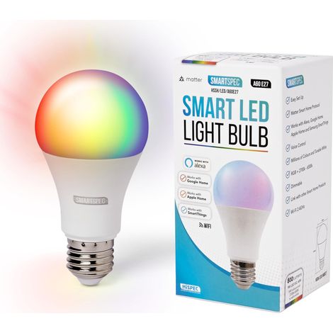 Ampoule Connectée LED, WiFi 2,4 GHz, GU10, Multicolore Changeante, Compatible 15, Maison Connectée, Dimmable (1/5)