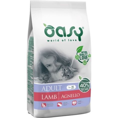 OASY DRY CAT ADULT AGNELLO 300GR