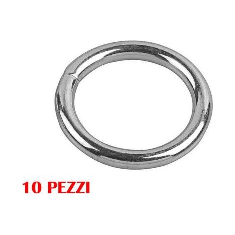 ANELLO FERRO ZINCATO VARIO UTILIZZO 10 PEZZI D. 35/46 - D. 45/56 19002V D. INT.35 - D. EST.46 (19003)