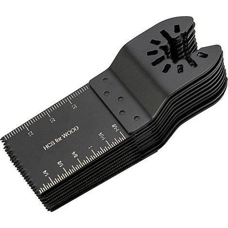 Lot de 10 lames de scie oscillantes multi-coupes de haute qualité pour outils électriques, pour la découpe du bois et du métal.