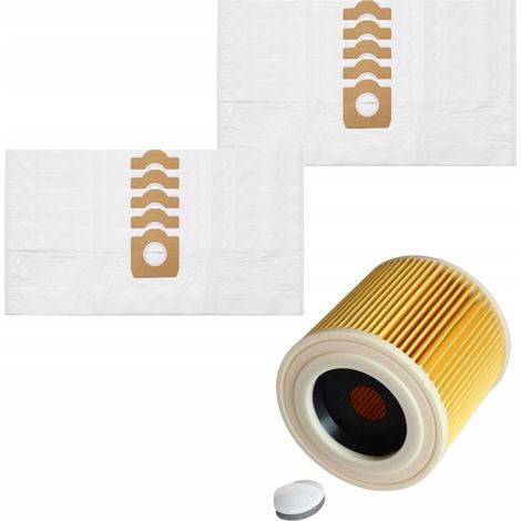Kärcher Sac Aspirateur Wd3 Se 4001 - 10 Pièces - Filtre Inclus - Accessoires Aspirateur (1/5)