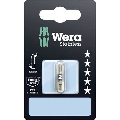 Wera 3855/1 TS SB SiS 05073614001 Inserto a Croce PZ 2 Acciaio inox D 6.3 1 pz. (1/3)