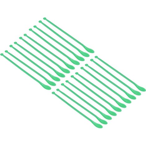 20 doppelseitige, minigroße Probenentnahmelöffel aus Kunststoff für den Laborgebrauch (1/5)