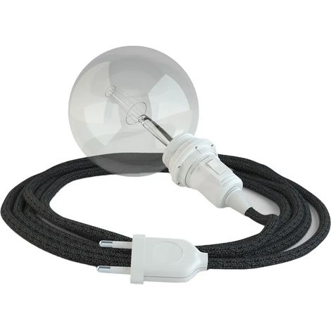Lampe suspension creative-cables rn03 105W lin gris (1/3)