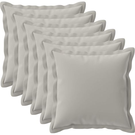 Kissenbezug 6 stk. HOUTEN Grau 70 x 70 cm Polyester vidaXL