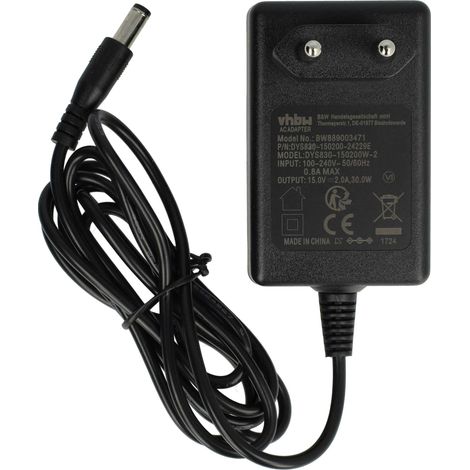 vhbw alimentatore compatibile con Traktor Control S3, S2 (MK1 + MK2 + MK3), D2 dispositivo per effetti musicali mixer - 145 cm