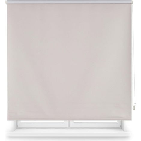 WellHome Estor enrollable opaco con cadena PVC, 180x150cm Gris (1/5)