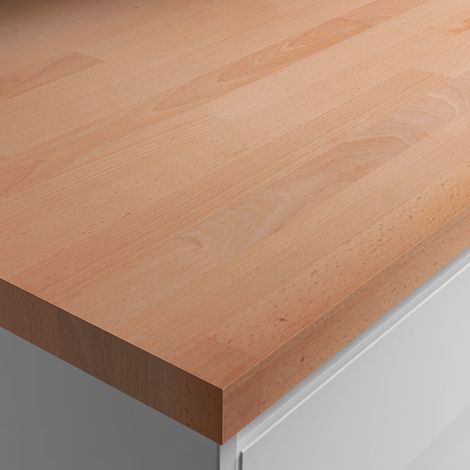 Solid Wood Worktop - Solid Beech 600mm x 28mm x 3m (1/3)