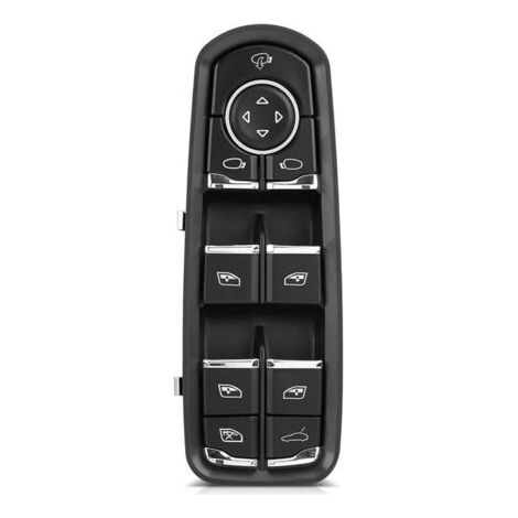 Bouton Lève-Vitre Gauche, Interrupteur Principal électrique Commande Contrôle de Fenêtre pour Panamera/Cayenne/Macan (OEM: 7PP959858R), Non original