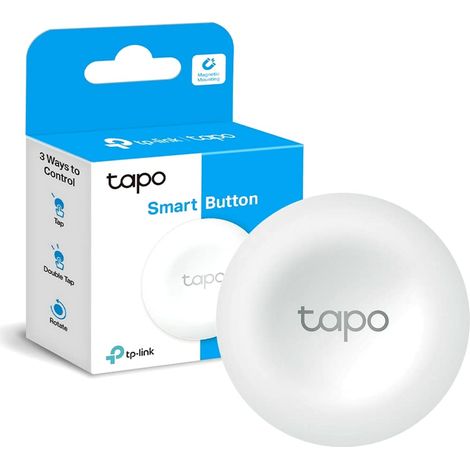 Tapo S200B Pulsante Intelligente Smart Button, Azioni Intelligenti, Controlla i Dispositivi Intelligenti con Il Pulsante, Allarme con Un Clic, Lunga Durata della Batteria, Hub Obbligatorio (1/5)